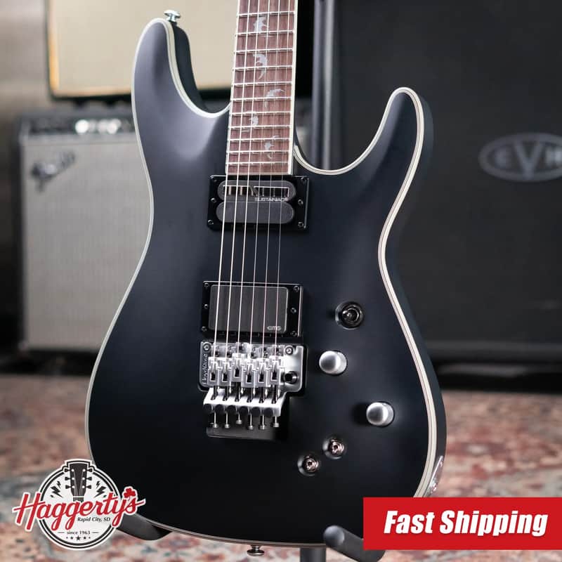 Schecter Damien Platinum-6 FR S Electric Guitar - Satin Black image 1