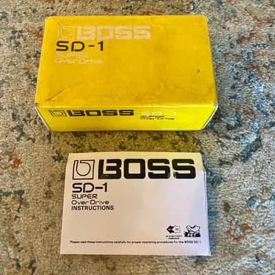 Boss SD-1 Super OverDrive MADE IN JAPAN Black Label 1987 image 14