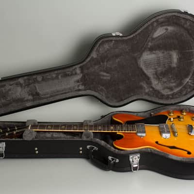 Gibson  ES-330TD Thinline Hollow Body Electric Guitar (1965), ser. #362047, black tolex hard shell case. image 10