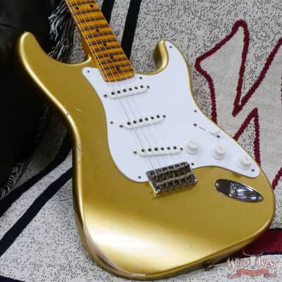 Fender Custom Shop Limited Edition 70th Anniversary 1954 Hardtail Stratocaster Relic Aztec Gold 7.30 LBS image 8