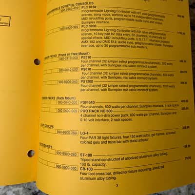 Sunn Sound Reinforcement Catalog 1991 Mixer Speakers etc image 9