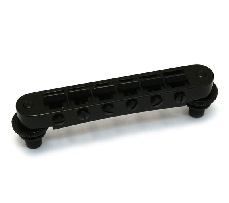 GB-0540-003 Schaller Nashville Black Tunematic Guitar Bridge for Gibson USA GTM image 1