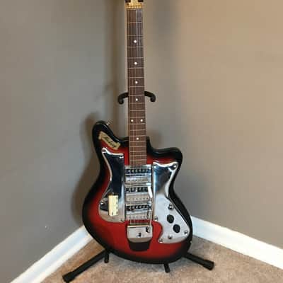 Vintage Sixties Teisco Triple Humbucker Electric Guitar in Excellent Condition image 4