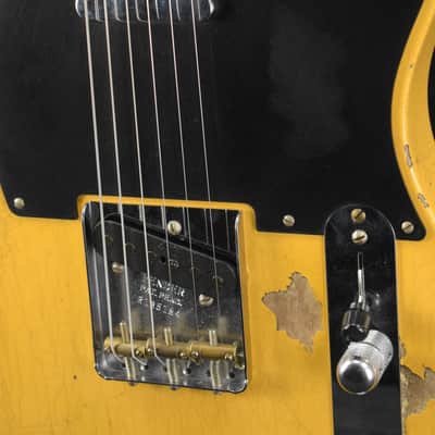 Mint Fender Time Machine '52 Telecaster Heavy Relic Aged Nocaster Blonde image 3