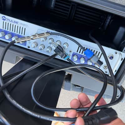 Mesa Boogie M-Pulse 360 Simul-State Rackmount Bass Amp Head 2001 - 2012 - Silver With Rolling case image 4