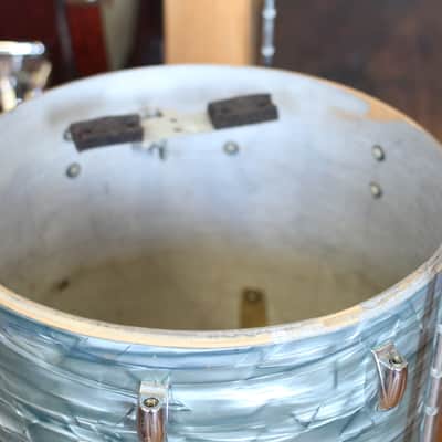 1950's Gretsch Progressive Jazz in Midnight Blue Pearl 14x20 14x14 8x12 image 15