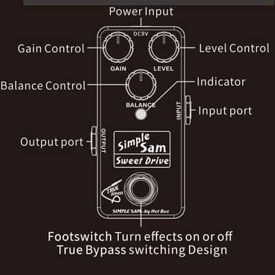 Simple Sam Sweet Drive Analog Overdrive Guitar FX Pedal Bypass Astounding Tone image 8