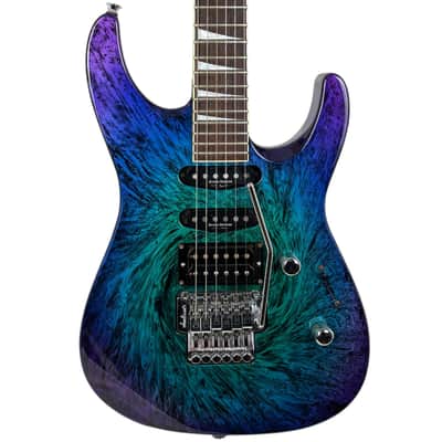1993 Grover Jackson Dinky Axe Standard SSH Marble w/ Floyd Rose