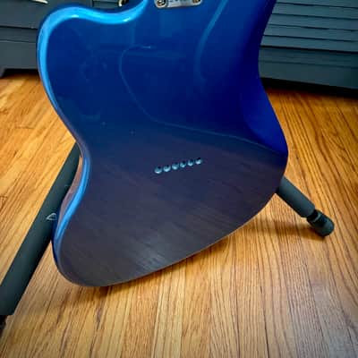 Squier Electric XII Lake Placid Blue w/Waterslide Baritone Rubber Bridge Conversion, Fender 12 String Paranormal image 4