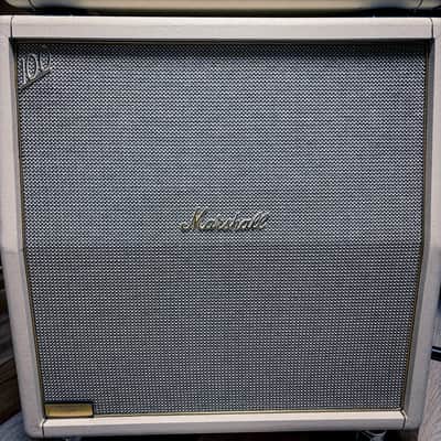 Marshall 1959SLP 35th Anniversary MK II Reissue 2-Channel 100-Watt Guitar Amp Head 1997 White w/ Matching 1960AX 4x12 Cabinet image 2
