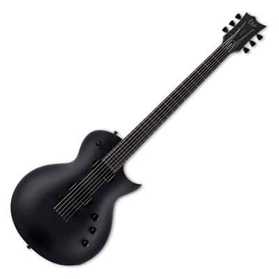 ESP LTD EC-1000 Baritone Electric Guitar - Charcoal Metallic Satin image 2