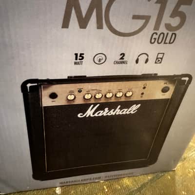 Marshall MG Gold MG15GR 2-Channel 15-Watt 1x8" Solid State Guitar Combo 2018 - Present - Black image 1