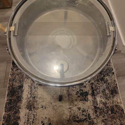 LUDWIG,1979,Grey Textured Painted,Acrolite Snare Drum - 5" X 14" image 19