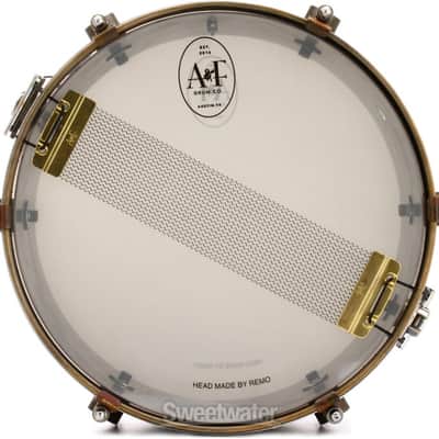 A&F Drum Company Raw Steel Snare Drum - 6.5 x 10-inch (AF6510RASTEd1) image 3