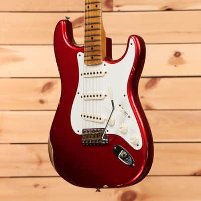 Fender Custom Shop Time Machine 1958 Stratocaster Relic - Faded/Aged Candy Apple Red-CZ582866 image 3