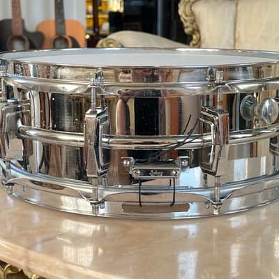 Ludwig Blue Olive Badge Supraphonic 14x5 1970 image 5