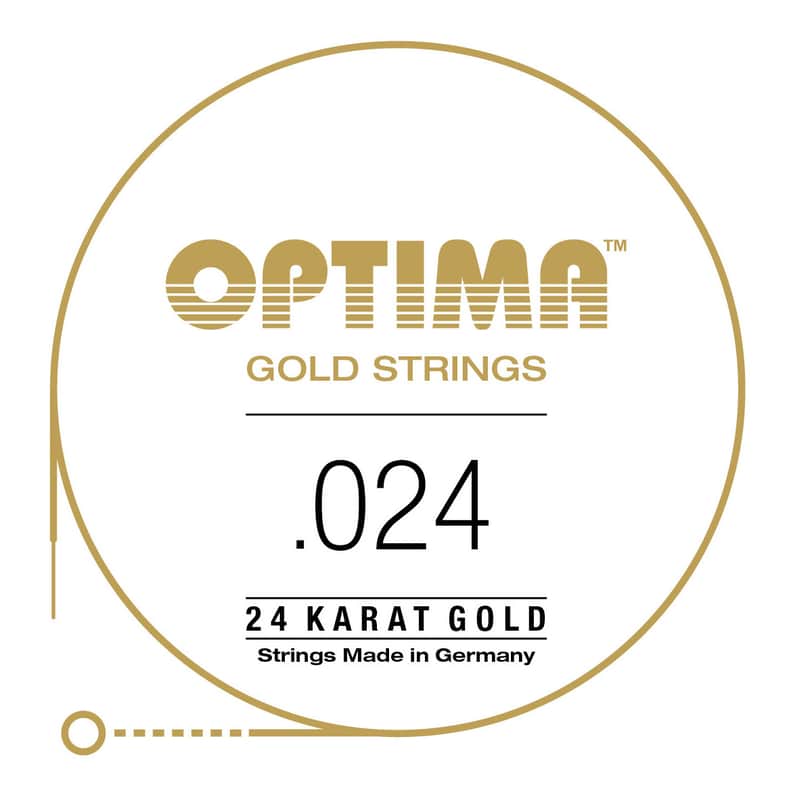 Optima 24K Gold Wound Single Guitar String .024 image 1