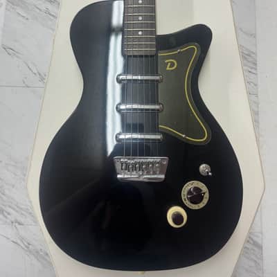 Danelectro 56 U-3 Reissue 1998 - 2004 - Limo Black - In White Coffin Case image 1