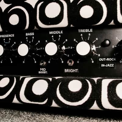 Hovercraft Caribou Stage IV spec OpArt 'ODdS' custom OVERDRIVE Black / White mohair elephant image 5