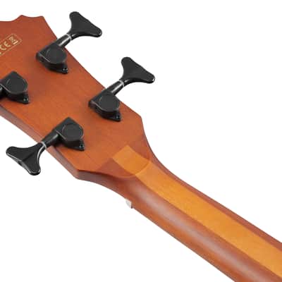 Ibanez AEGB24E Acoustic/Electric Bass Guitar - Mahogany Sunburst High Gloss image 4