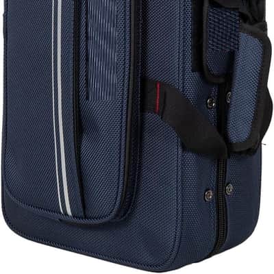 Bb Trumpet Foam Case | Lightweight Blue Gig Bag with Structured Exterior, Plush Interior & Storage Pockets image 3