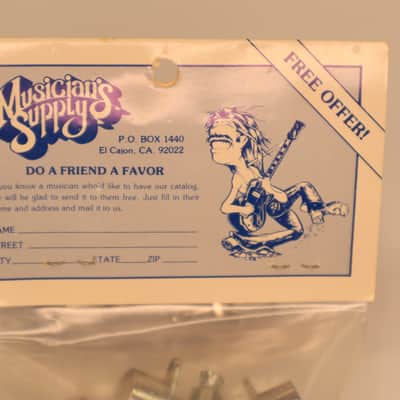 Vintage Guitar Tuners – Musician’s Supply NOS Sealed Pack – 1980s OEM Replacement Set image 2