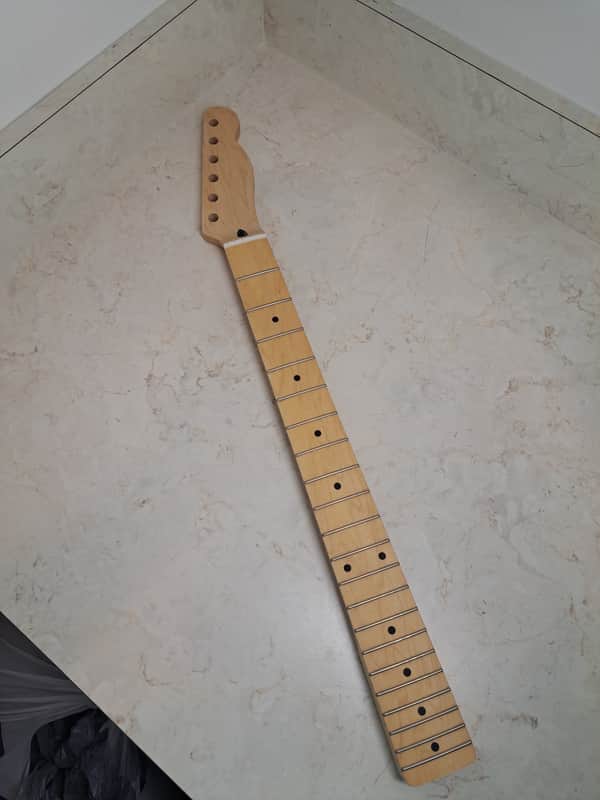 Mighty Mite 6-String Guitar Neck for Fender Telecaster- Unfinished Maple-New Unused NOS image 1