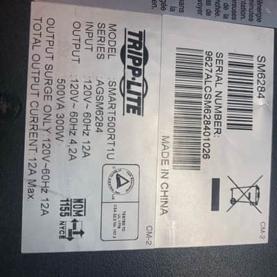 Tripp-Lite Smart500RT1U 2000's - Black image 11