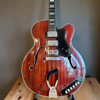 1962 GUILD SF-350 Stratford Starfire in Incredibly Rare All-Mahogany Cherry Finish image 5