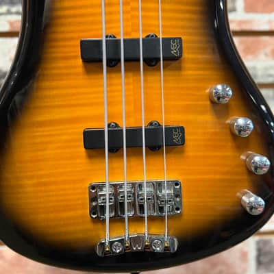 Warwick Rockbass Corvette Classic 4 2010s - Almond Sunburst Transparent image 2