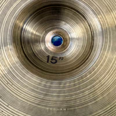 15” 1975 Paiste 2002 BLACK LABEL Hihats 961g 1130g Golden Patina! image 12