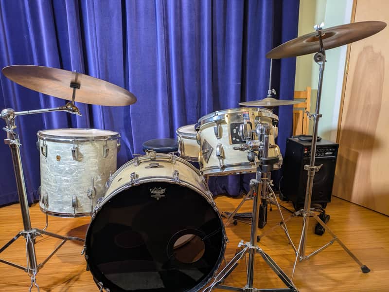 Late 50's WFL with 1969 Ludwig Floor and Zildjian/ Paiste cymbals image 1