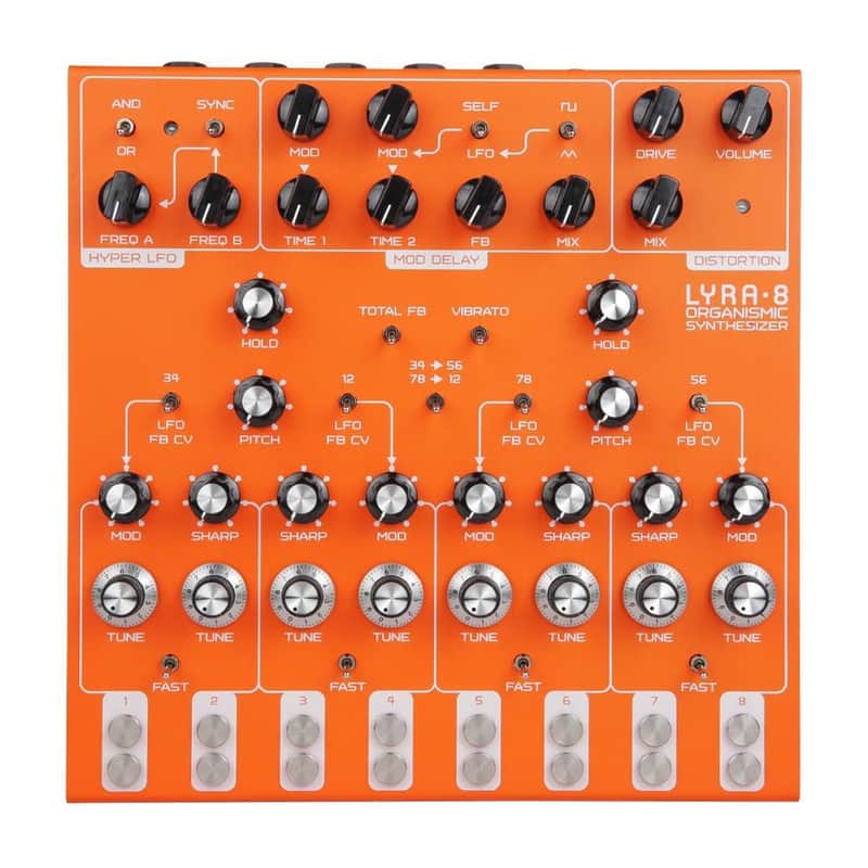 Soma Laboratory Lyra-8 Organismic Synthesizer - Orange image 1