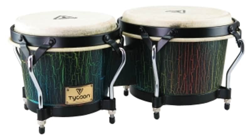 Tycoon Percussion Supremo Select Series Bongos Dark Iris Finish 7" & 8-1/2", STBS-B DI