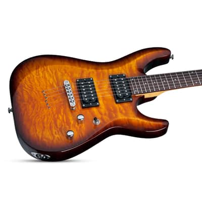 Schecter C-6 Plus - Rosewood Fingerboard, Vintage Sunburst image 2