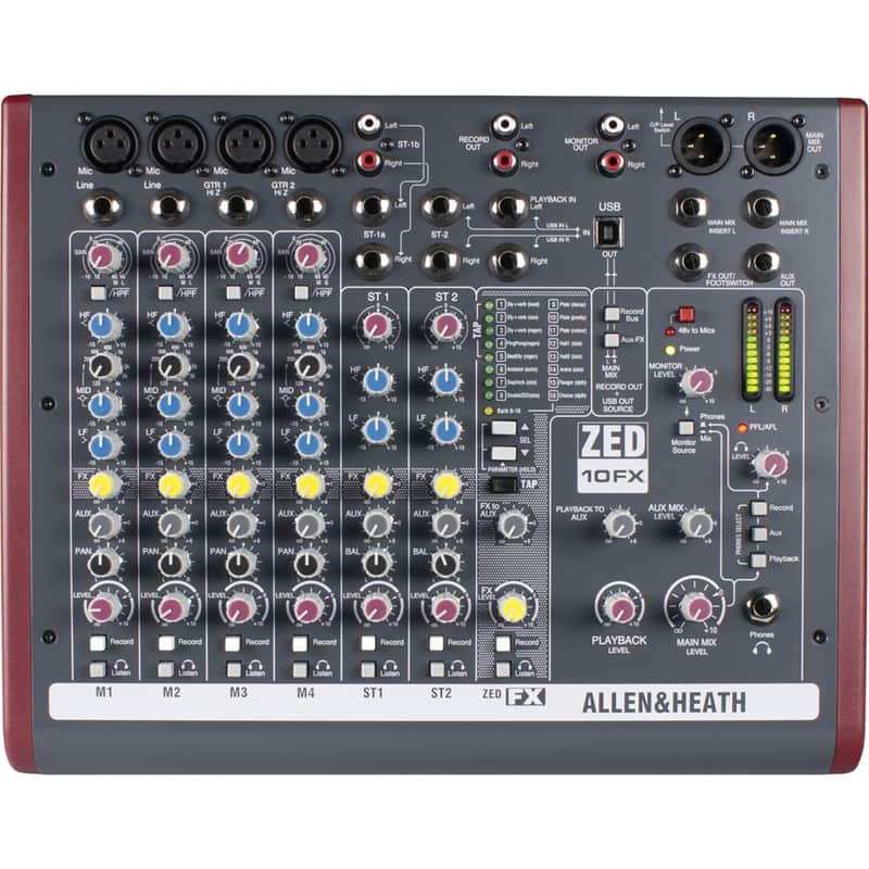 Allen & Heath ZED-10FX 10-Channel Analog Mixer Bild 1