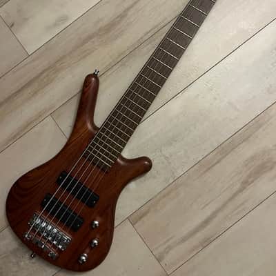 Warwick Corvette German 6 string Pro Series Bartolini Bass 2010s - Natural Satin Bubinga image 2
