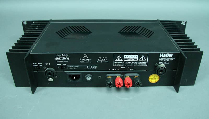 Hafler P1500 Transnova Stereo Power Amplifier NA Black | Reverb