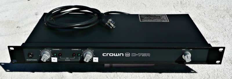 Crown D-75A 2-Channel Power Amplifier | Reverb