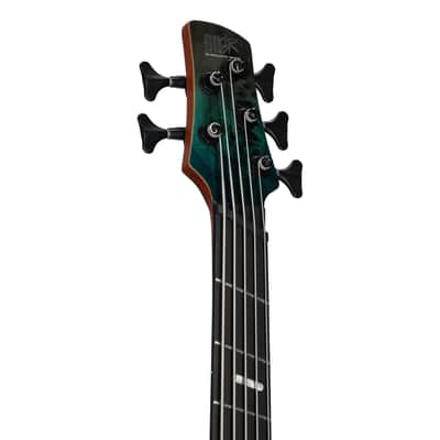 Ibanez SRMS805 Bass Workshop Multi-Scale Electric Bass, 5-String, Tropical Seafloor image 6