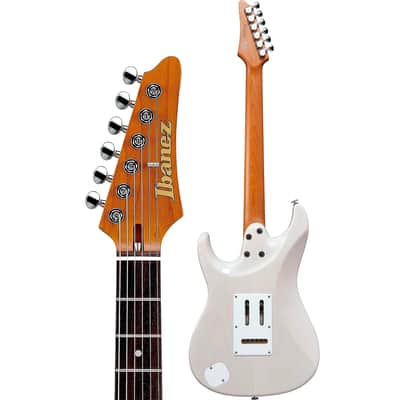 Ibanez AZ Prestige AZ2204N-AWD 6-String Solid Body Electric Guitar with Rosewood Fretboard, Right-Handed, Antique White Blonde image 3