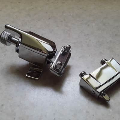 Vintage Mapex Deluxe Piccolo Throw Off & Butt Plate Combo ( with 1 3/8" Spacing) - *Packed & Ready to Ship* image 2