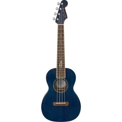 Fender Dhani Harrison Ukulele Sapphire Blue - Tenor Ukulele image 2