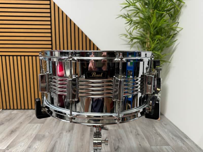 Vintage Pearl 14” x 6.5” Snare Drum / 10-Lug / Steel Shell #OF28 image 1