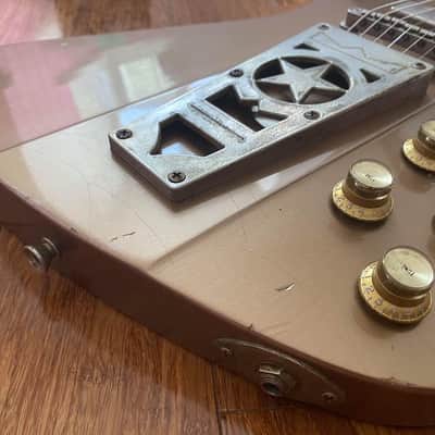 Washburn Rare USA Custom Shop Paul Stanley Starfire Time Traveller Aged Relic Golden Mist LTD w/Case image 6