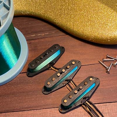 GENERAL VINTAGE TONE 1963 Stevie for Stratocaster ®️ pickups set NOS Corona Wire NY , US Left Hand image 2
