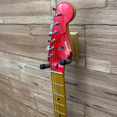 Squier Classic Vibe 50’s FSR Stratocaster - Candy Apple Red w/matching headstock -Upgraded tuners and pickups + sc image 9