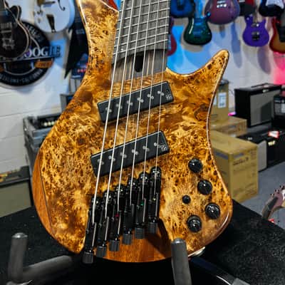 Immagine Ibanez EHB Ergonomic Headless 6-string Multi-scale Antique Brown Stained Low Gloss Auth Dealer! 744 GET PLEK’D! - 1
