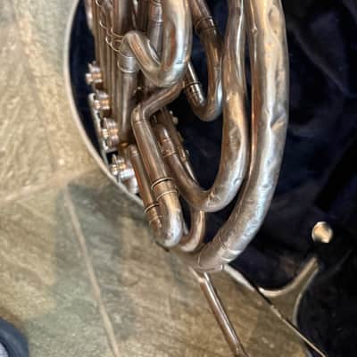 C. G. Conn Silver 6D Double French horn. Made in USA image 7
