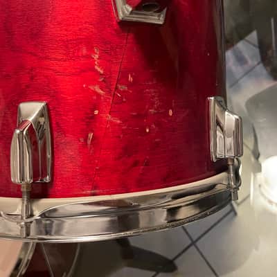 Tama Superstar 12x11 Tom 1980s - Cherry Wine image 5